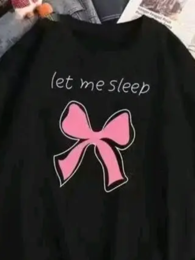 Leotude Oversized t shirt in black for girls