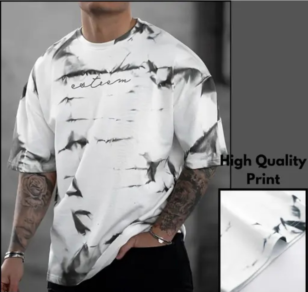 White oversized t shirt - Image 4