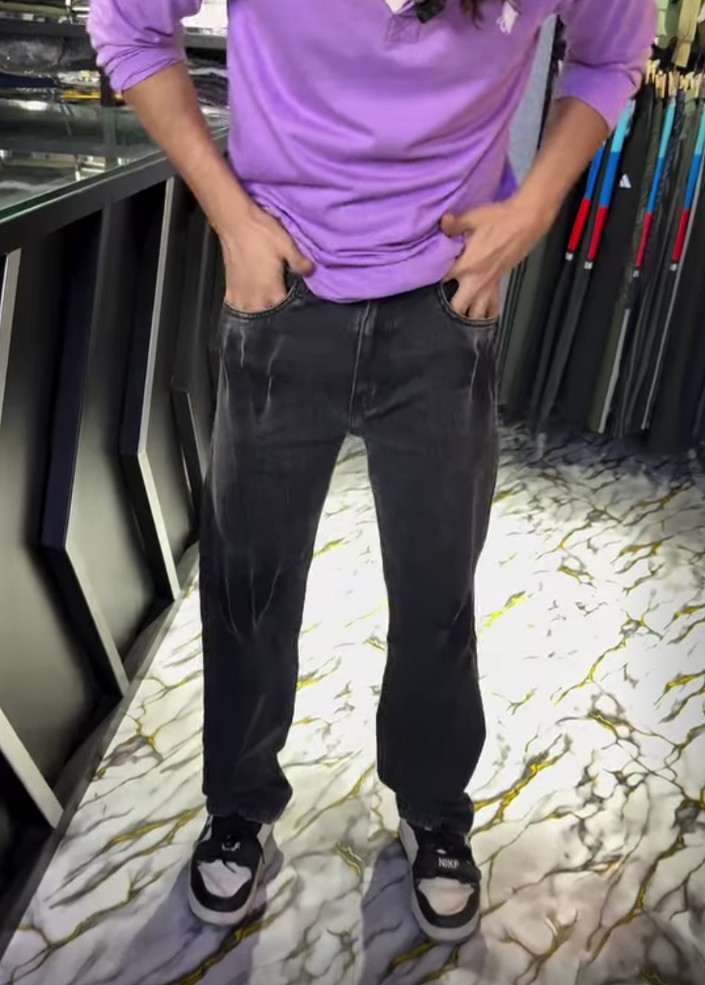 Black Jeans Baggy Fit For Men - Image 3